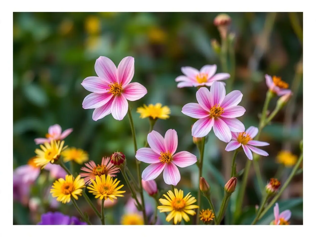 Spring perennial bed